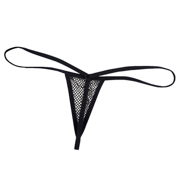 Black Women's Wetlook Panties / Female Mesh Open Butt G-string Bikini / Sexy Ladies Underwear - EVE's SECRETS